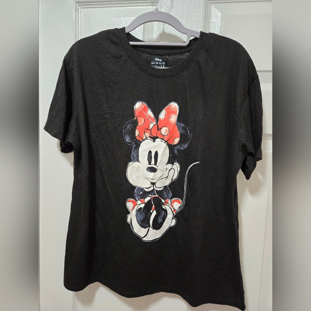 Disney Black and Red Minnie Mouse Shirt